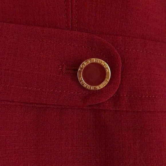 Tory Burch elegant red mod Lydia dress - Picture 2 of 6